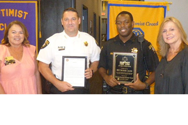   Optimists Honor Deputy First Class Loucks